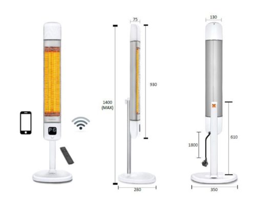 Luxeva mobil (2500W) - wifi modullal